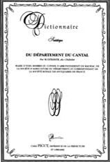 Dictionnaire statistique du département du Cantal